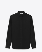 Signature Dylan COLLAR SHIRT in Black COTTON POPLIN