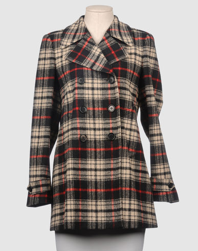 tartan double-breasted coat by Aspesi