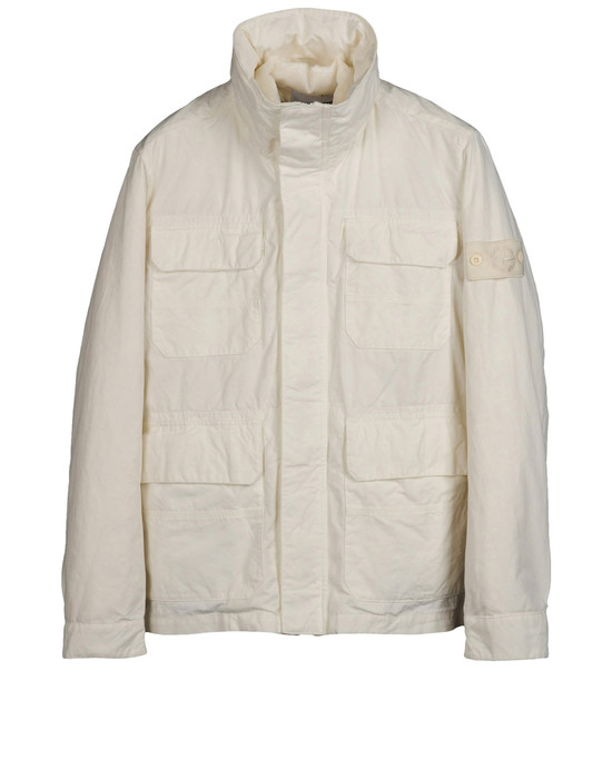 white stone island ghost jacket