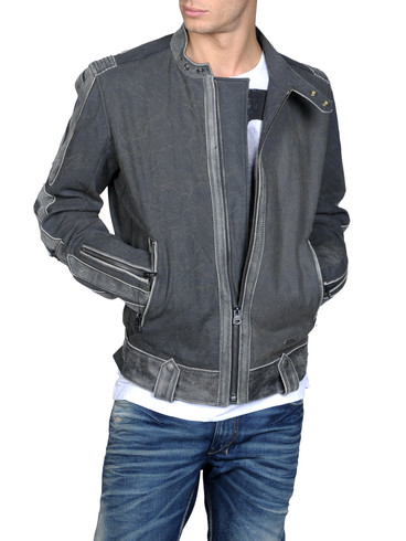 DIESEL - Leather jackets - LIJAGARD 00IYP