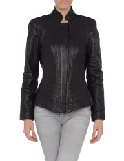 ELIE TAHARI - Manteau cuir