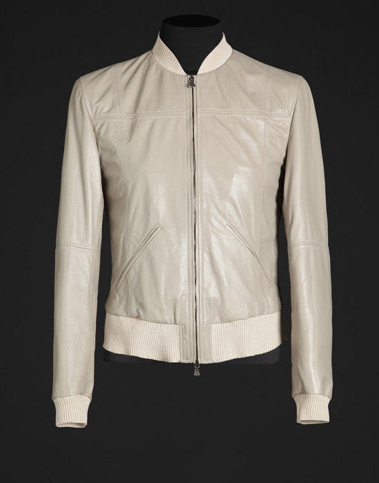 Leather Bomber jacket - Leather outerwear - Dolce&Gabbana - Summer 2014 Leather Bomber jacket - Leather outerwear - Dolce&Gabbana - Summer 2014