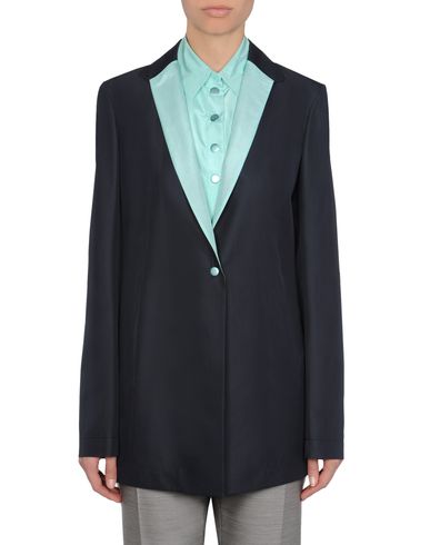 contrast lapel blazer