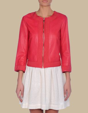 TJ TRUSSARDI JEANS - Leather outerwear