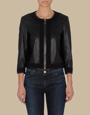 TJ TRUSSARDI JEANS - Leather outerwear