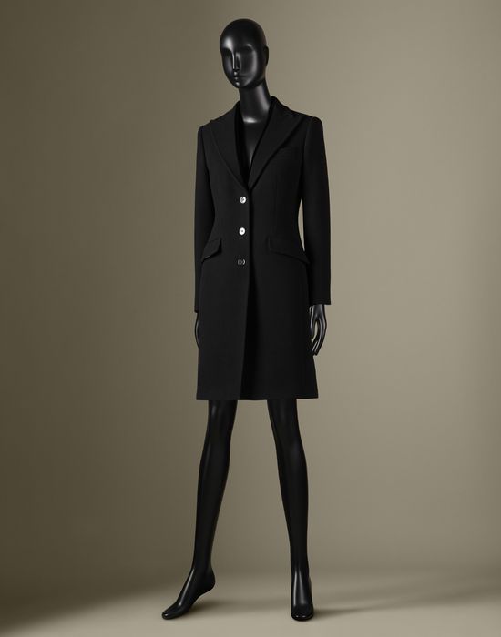 TAILORED CREPE COAT - Coats - Dolce&Gabbana - Winter 2014 TAILORED CREPE COAT - Coats - Dolce&Gabbana - Winter 2014
