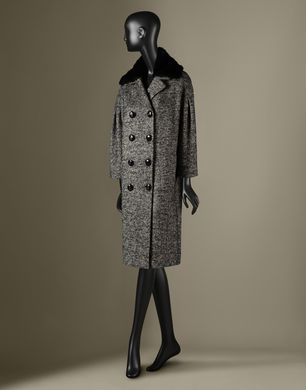 WOOL CHEVRON COAT - Coats - Dolce&Gabbana - Winter 2014 WOOL CHEVRON COAT - Coats - Dolce&Gabbana - Winter 2014