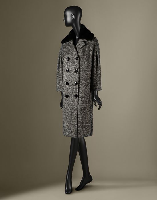 WOOL CHEVRON COAT - Coats - Dolce&Gabbana - Winter 2014 WOOL CHEVRON COAT - Coats - Dolce&Gabbana - Winter 2014