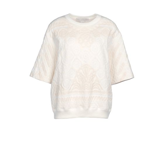 Stella McCartney, Pull à manches courtes en calicot jacquard