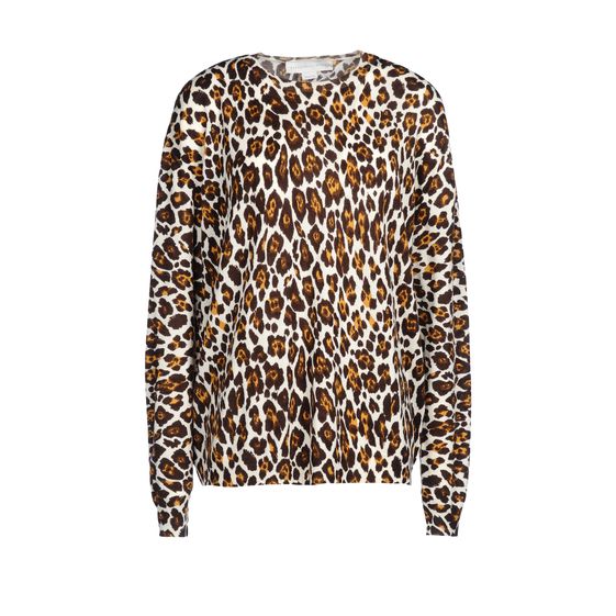 Stella McCartney, Leopard Print Crew Neck Sweater