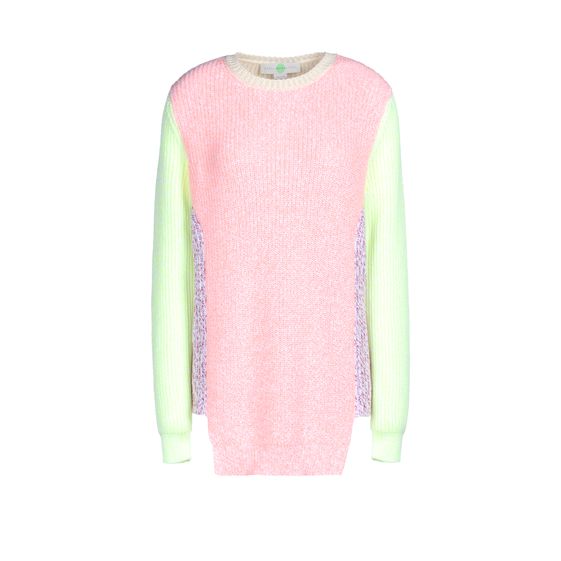 Stella McCartney, Pull patchwork à col ras de cou