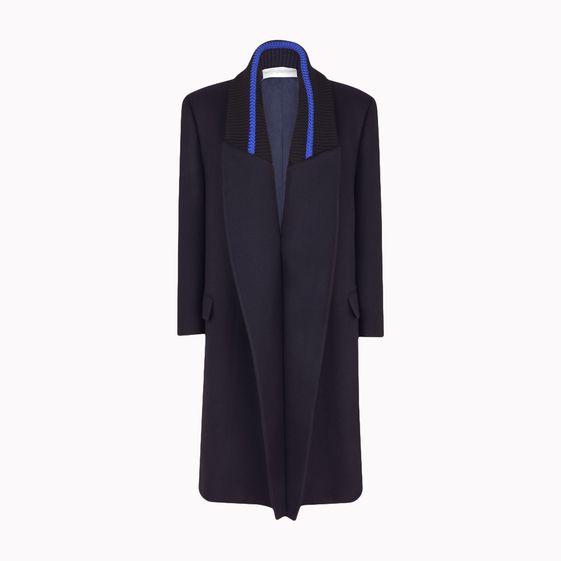 Stella McCartney, Manteau Donata en sergé de laine bleu marine
