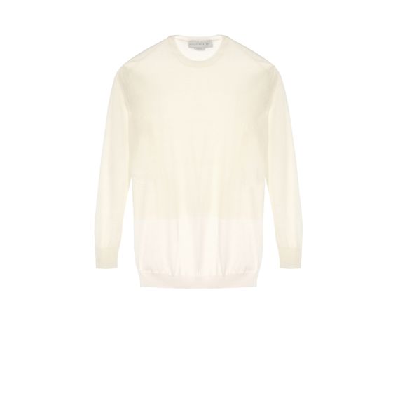 Stella McCartney, Maglia Girocollo con Inserto Trasparente
