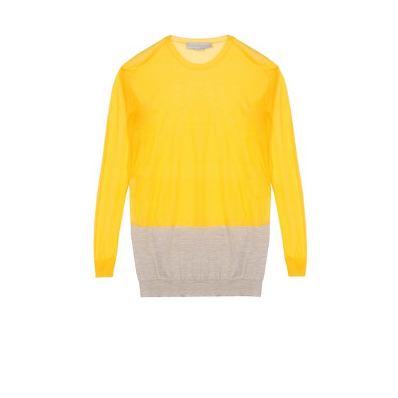 Stella McCartney, Pullover mit Rundhalsausschnitt und durchsichtigem Stoffeinsatz