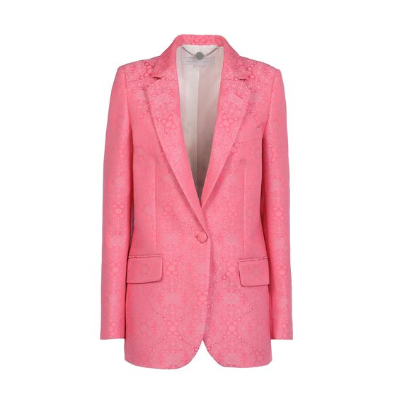 Stella McCartney, Frazier Jacket - Giacca in Jacquard Fluo 