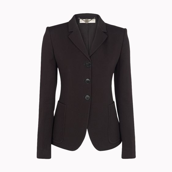 Stella McCartney, Giacca Arnold Nera Spongy Sablé 