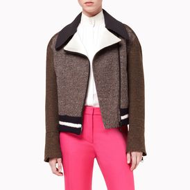 STELLA McCARTNEY, Blazer, Bark Multicolored Tweed Stretch Nathalie Jacket