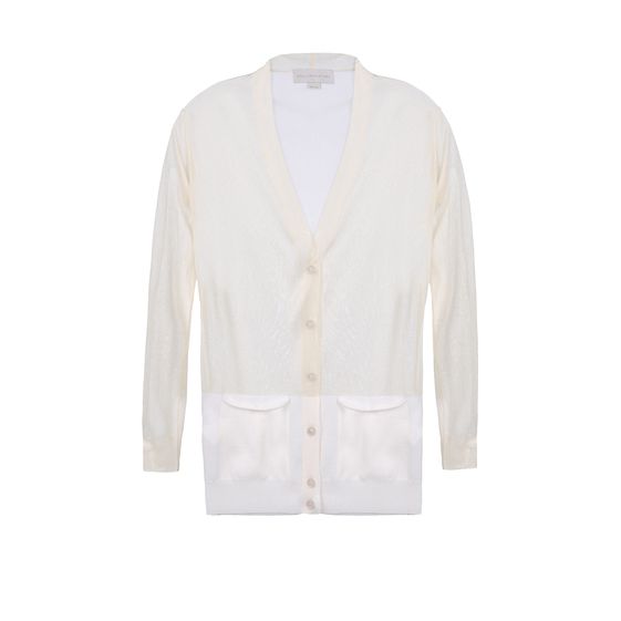 Stella McCartney, Transparent Insert V-Neck Cardigan