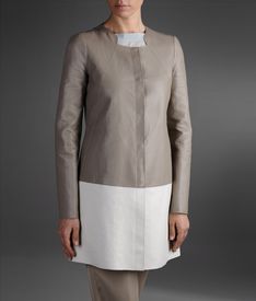 EMPORIO ARMANI - Manteau en cuir