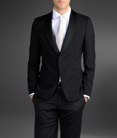 EMPORIO ARMANI - One button jacket