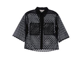 STELLA McCARTNEY, Camicia, Camicia Dore con Ricamo a Intaglio