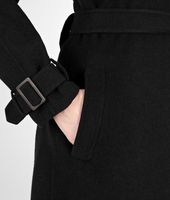 Bottega Veneta® Nero Cashmere Trench Bottega Veneta® Nero Cashmere Trench