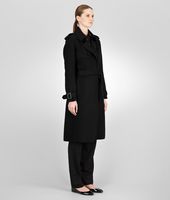 Bottega Veneta® Nero Cashmere Trench Bottega Veneta® Nero Cashmere Trench