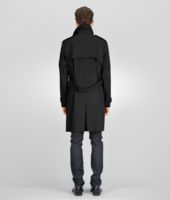 Bottega Veneta® Nero Waterproof Cotton Trench Bottega Veneta® Nero Waterproof Cotton Trench