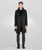 Bottega Veneta® Nero Waterproof Cotton Trench Bottega Veneta® Nero Waterproof Cotton Trench