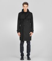 Bottega Veneta® Nero Waterproof Cotton Trench Bottega Veneta® Nero Waterproof Cotton Trench