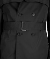 Bottega Veneta® Nero Waterproof Cotton Trench Bottega Veneta® Nero Waterproof Cotton Trench