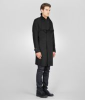 Bottega Veneta® Nero Waterproof Cotton Trench Bottega Veneta® Nero Waterproof Cotton Trench