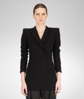 Bottega Veneta® Nero Crepe Japponaise Jacket Bottega Veneta® Nero Crepe Japponaise Jacket