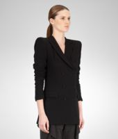Bottega Veneta® Nero Crepe Japponaise Jacket Bottega Veneta® Nero Crepe Japponaise Jacket