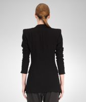 Bottega Veneta® Nero Crepe Japponaise Jacket Bottega Veneta® Nero Crepe Japponaise Jacket