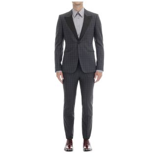 ALEXANDER MCQUEEN, Jacket, Dogtooth Jacquard Tuxedo Jacket
