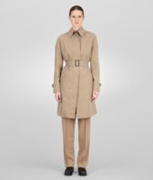Bottega Veneta® Walnut Waterproof Cotton Coat Bottega Veneta® Walnut Waterproof Cotton Coat