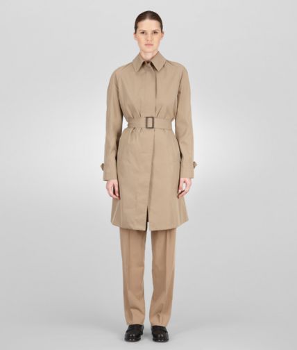 BOTTEGA VENETA - Walnut Waterproof Cotton Coat