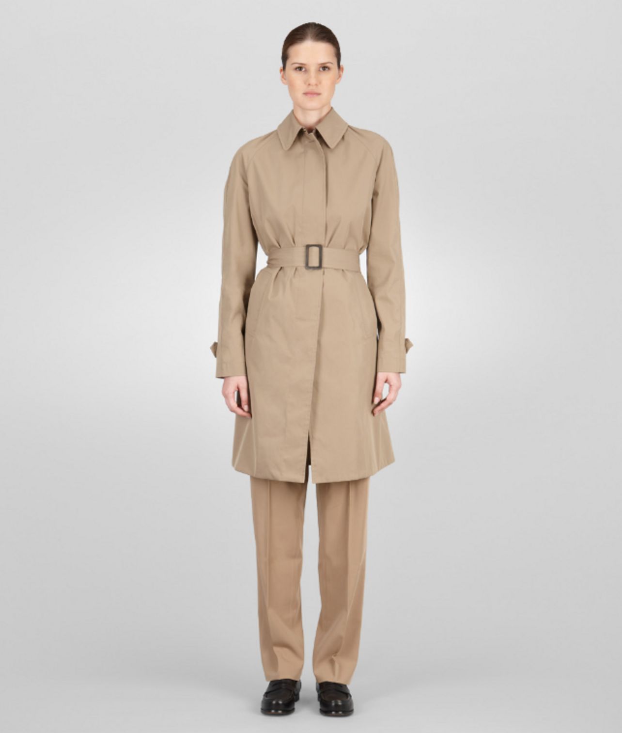 BOTTEGA VENETA - Walnut Waterproof Cotton Coat