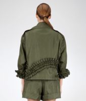 Bottega Veneta® DARK SERGEANT REFINE RAMIE' COTTON JACKET Bottega Veneta® DARK SERGEANT REFINE RAMIE' COTTON JACKET