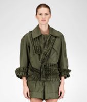 Bottega Veneta® DARK SERGEANT REFINE RAMIE' COTTON JACKET Bottega Veneta® DARK SERGEANT REFINE RAMIE' COTTON JACKET