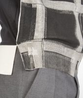 Bottega Veneta® NERO PEARL GREY GRAPHIC CHECK AND TECHNICAL COTTON BLOUSON Bottega Veneta® NERO PEARL GREY GRAPHIC CHECK AND TECHNICAL COTTON BLOUSON
