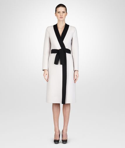 BOTTEGA VENETA - Mist Nero Double Cashmere Coat