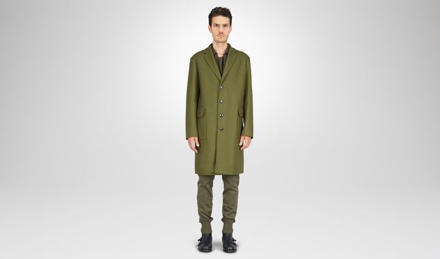 BOTTEGA VENETA - MANTEAU SERGEANT EN CACHEMIRE ET DOUBLE SERGÉ DE LAINE