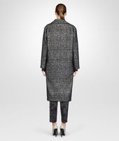 Bottega Veneta® Bianco Nero Soft Hair Cotton Wool Coat Bottega Veneta® Bianco Nero Soft Hair Cotton Wool Coat