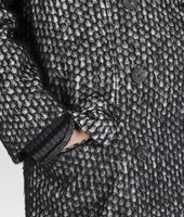 Bottega Veneta® Bianco Nero Soft Hair Cotton Wool Coat Bottega Veneta® Bianco Nero Soft Hair Cotton Wool Coat
