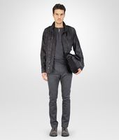 Bottega Veneta® PARKA NEW DARK GREY IN INTRECCIOLUSION Bottega Veneta® PARKA NEW DARK GREY IN INTRECCIOLUSION