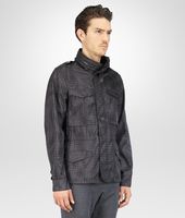 Bottega Veneta® PARKA NEW DARK GREY IN INTRECCIOLUSION Bottega Veneta® PARKA NEW DARK GREY IN INTRECCIOLUSION