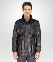 Bottega Veneta® Nero Rubber Calf Parka Bottega Veneta® Nero Rubber Calf Parka
