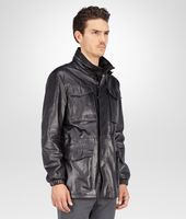Bottega Veneta® Nero Rubber Calf Parka Bottega Veneta® Nero Rubber Calf Parka